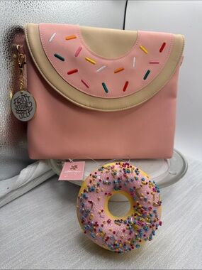 Studio DIY clutch donut theme bag with frost yourself bad charm and ornament new